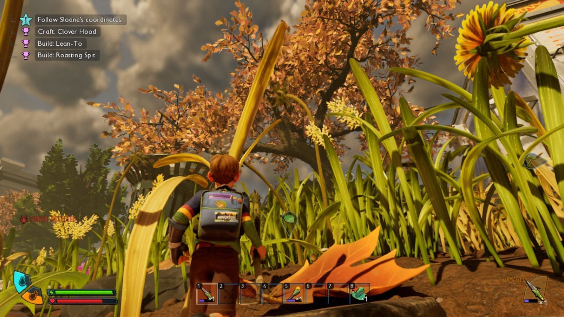 Move towards the massive tree to find Acorns (Image via Obsidian Entertainment)